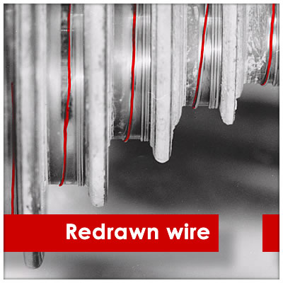 Redrawn wire