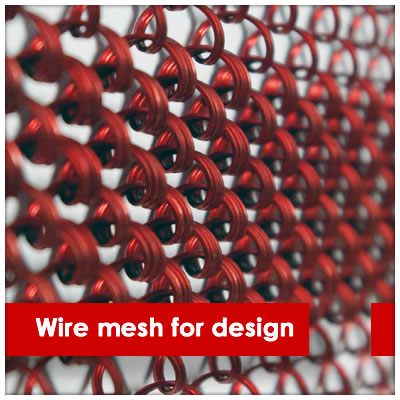 Wire mesh for interior design